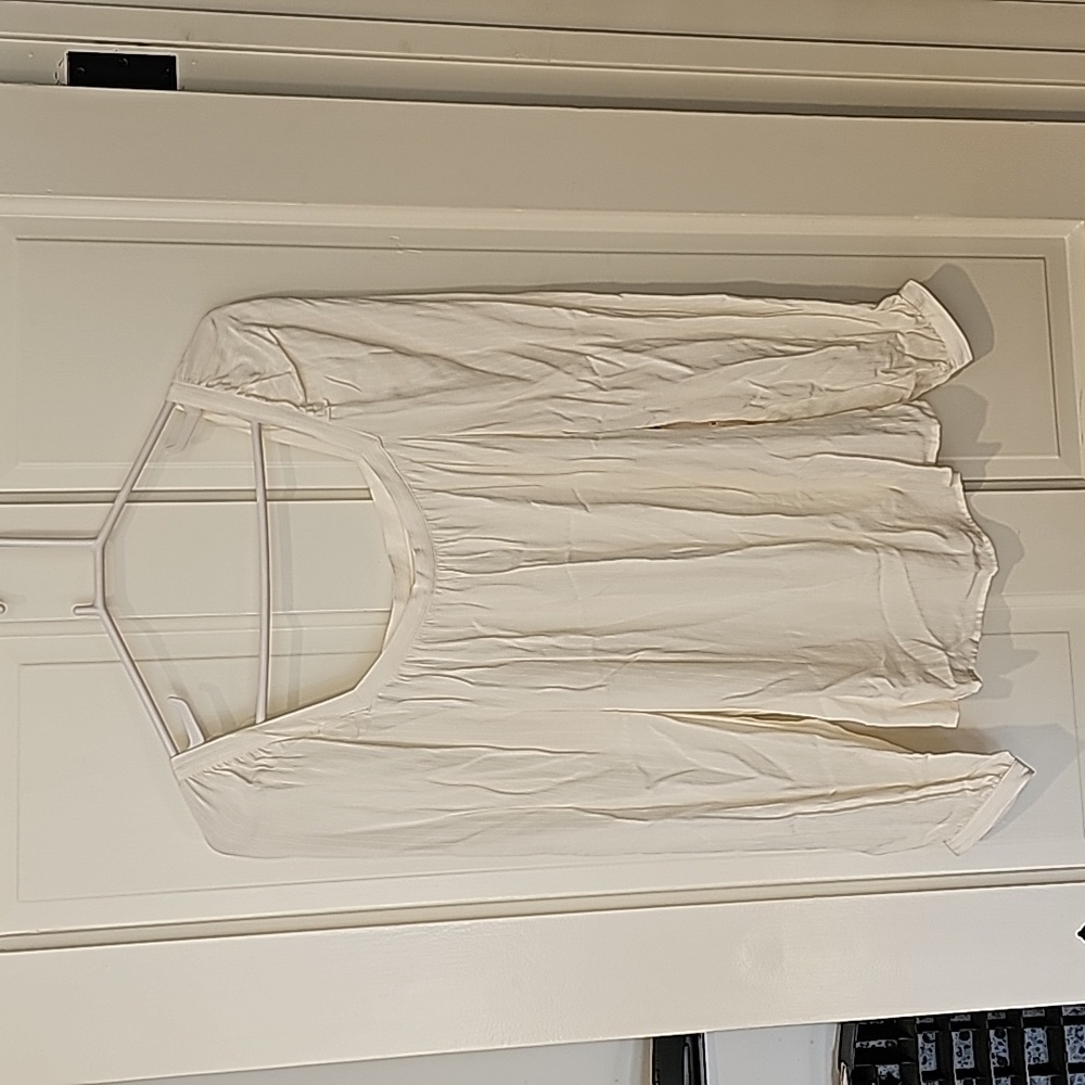 A New Day, White long sleeves Shirt, Size M